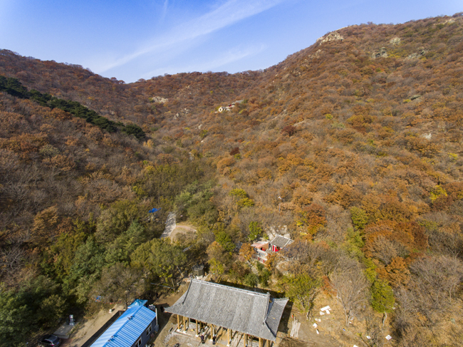 鳥瞰巴爾虎山。公主陵村供圖